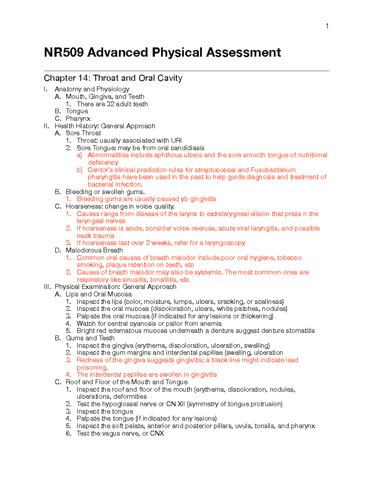 NR509 Chapter 14 - Lecture notes Week 2 - 1 NR509 Advanced Physical ...