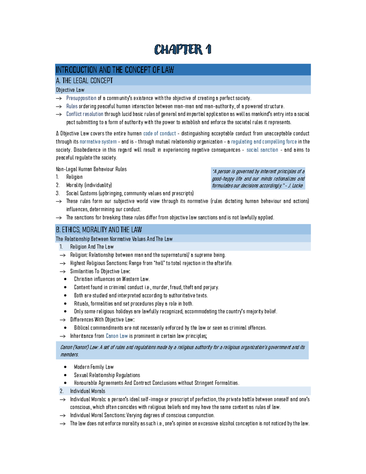 Law Study Notes - Summary Bachelors Degree in Architecture ...