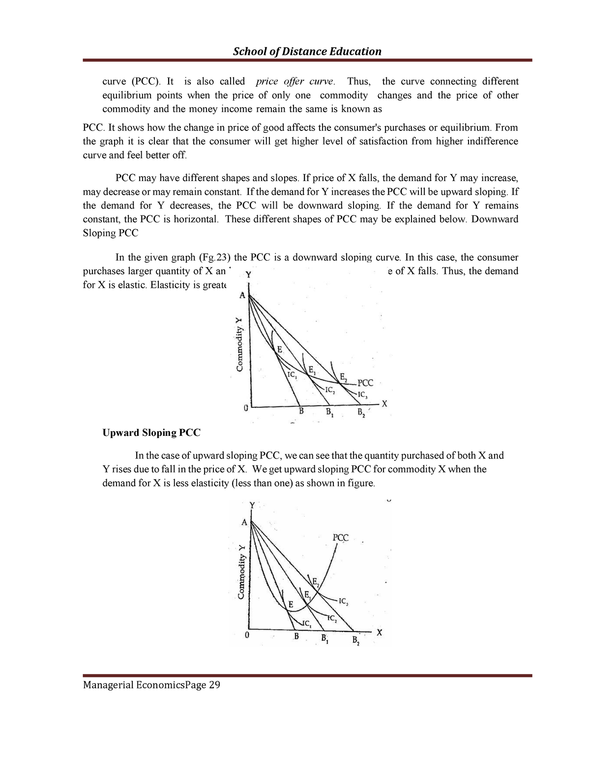 Managerial Economics ( B - Curve (PCC). It Is Also Called Price Offer ...