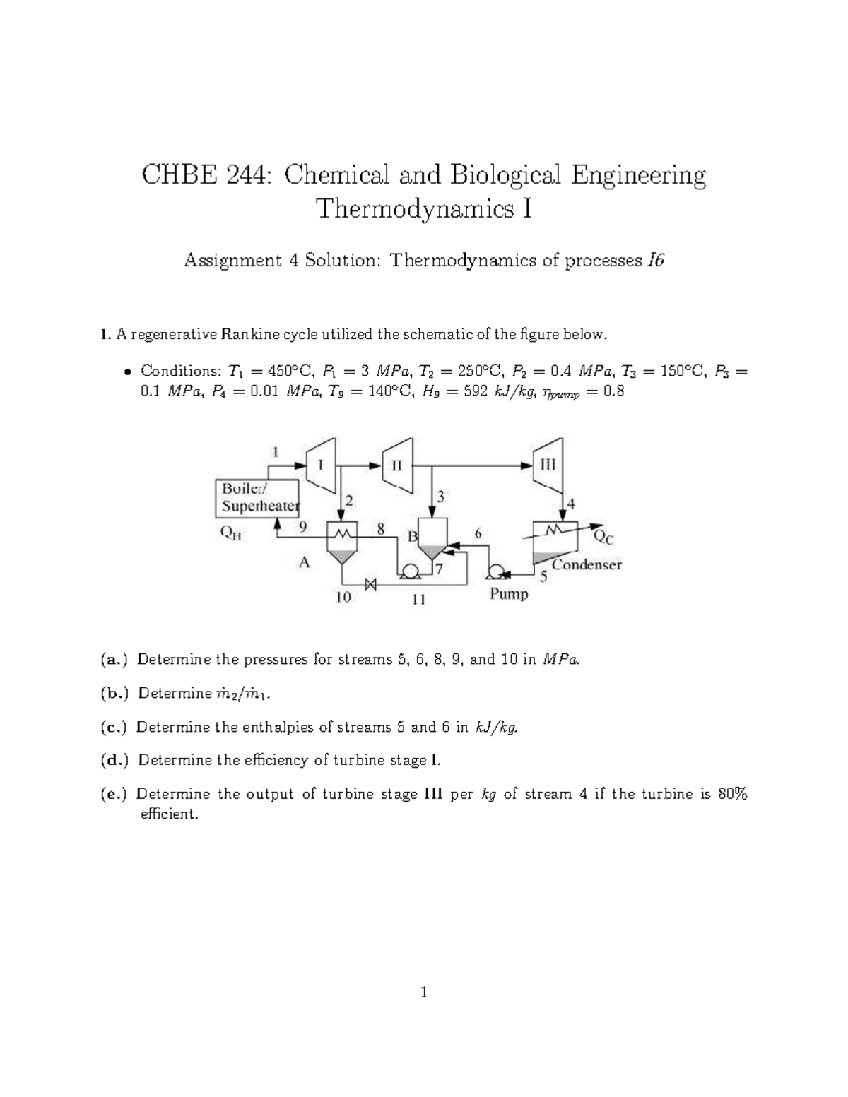 CHBE244 Assignment 04 Solutions - CHBE 244: Chemical And Biological ...