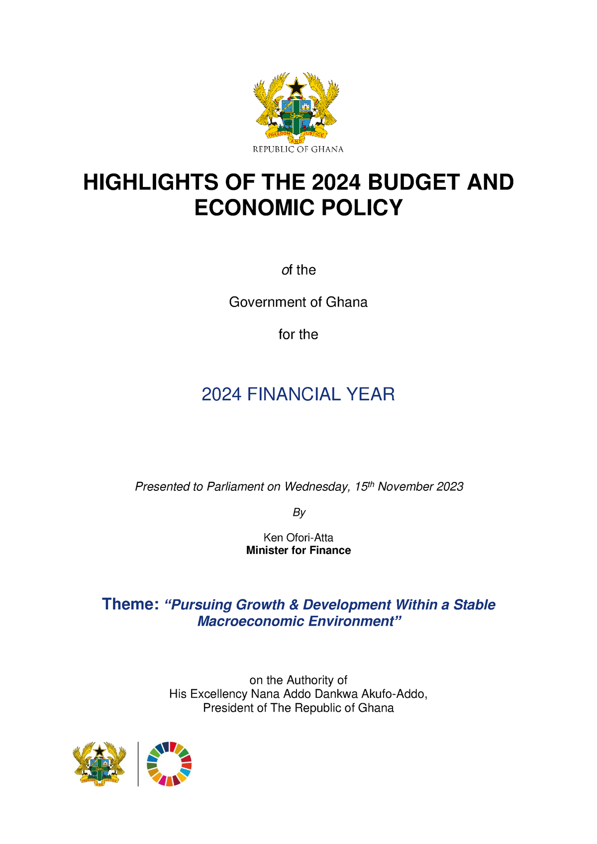 2024 Budget Highlights 15 Nov 23 11am HIGHLIGHTS OF THE 202 4   Thumb 1200 1697 