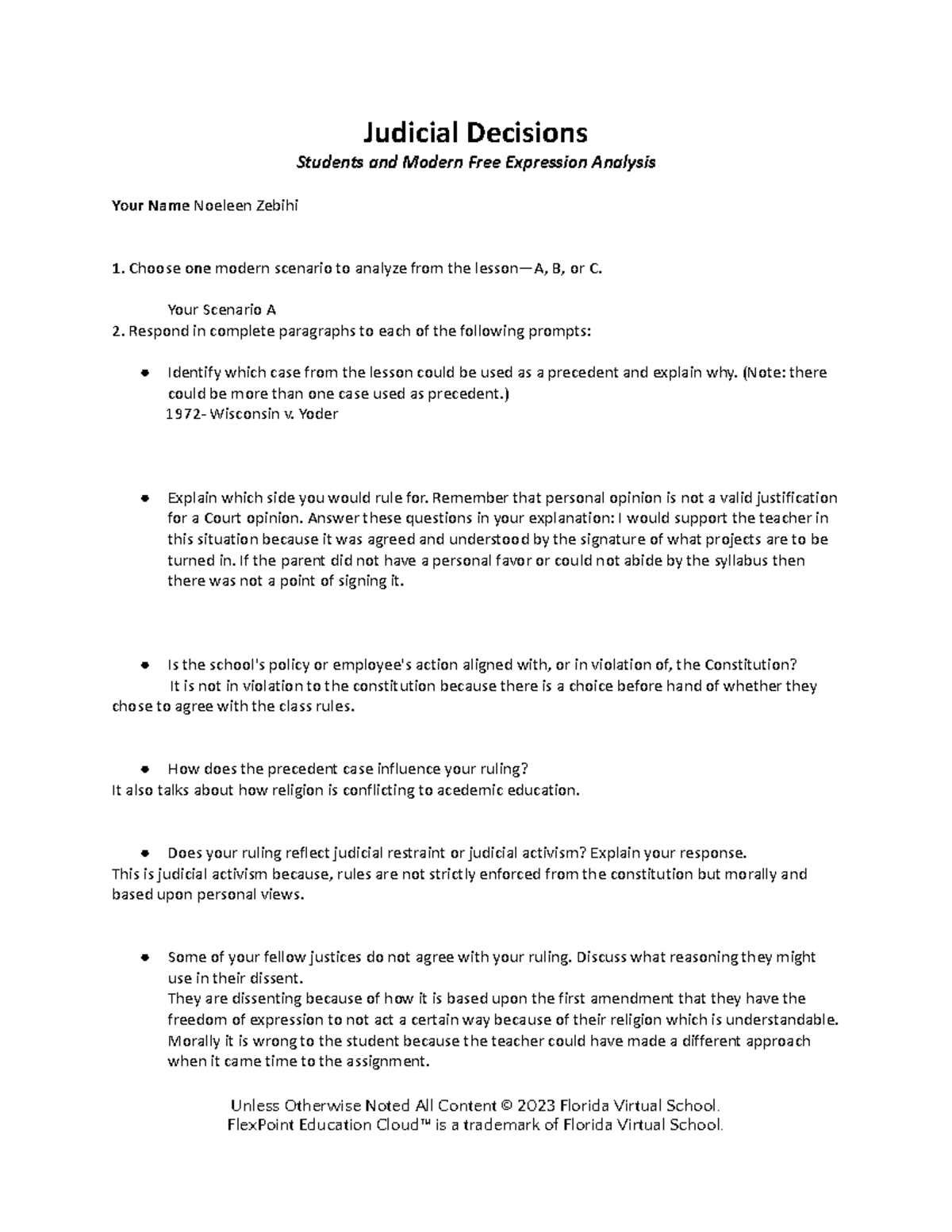 Copy of 2.07 Judicial Decisions Judicial Decisions Students and
