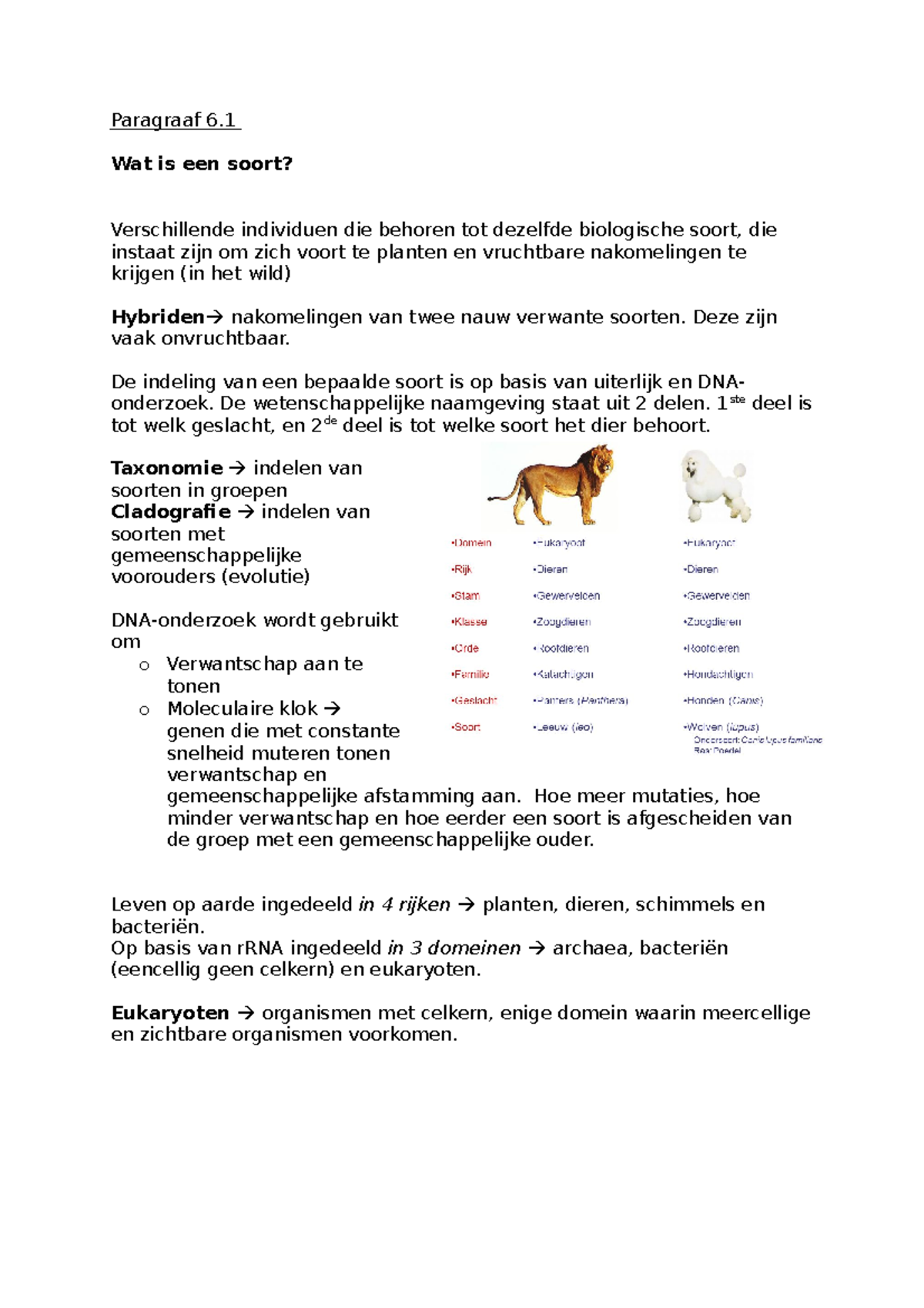 Soorten En Populaties - Samenvatting Biologie Uit Boek En Powerpoints ...