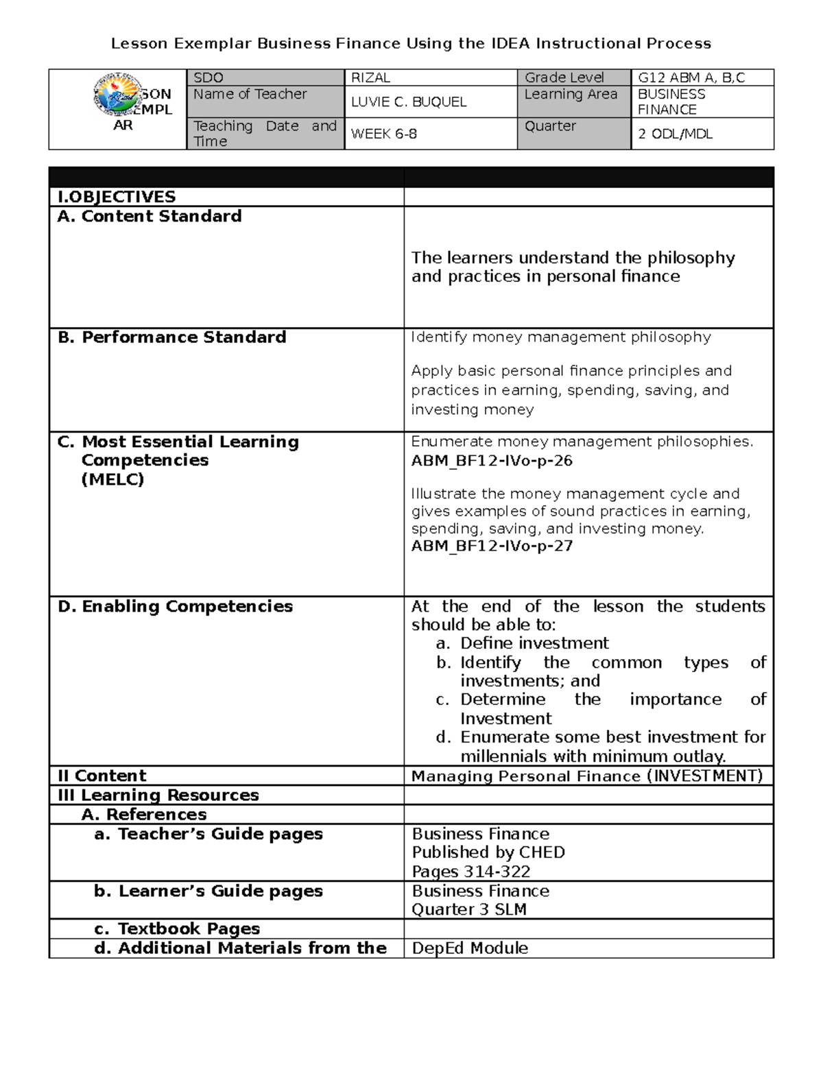 lesson-exemplar-in-business-finance-lesson-exemplar-business-finance