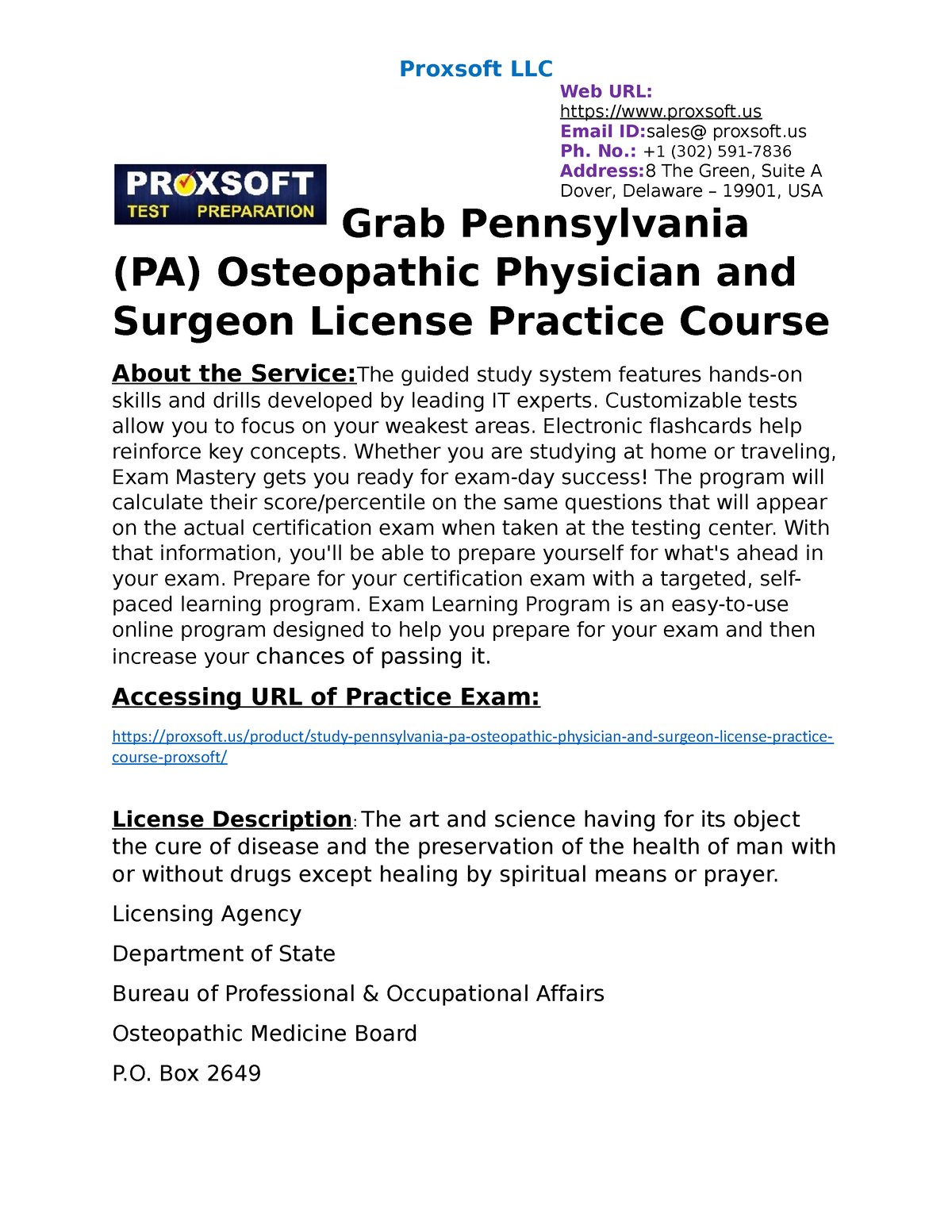 Grab Pennsylvania PA Osteopathic Physician And Surgeon License   Thumb 1200 1553 