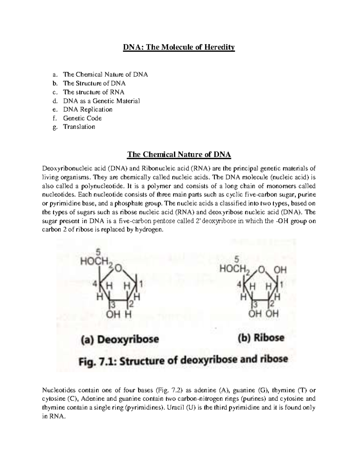 Group 7 DNA The Molecule of Heredity DNA: The Molecule of Heredity Group 7 DNA The Molecule of Heredity DNA: The Molecule of Heredity