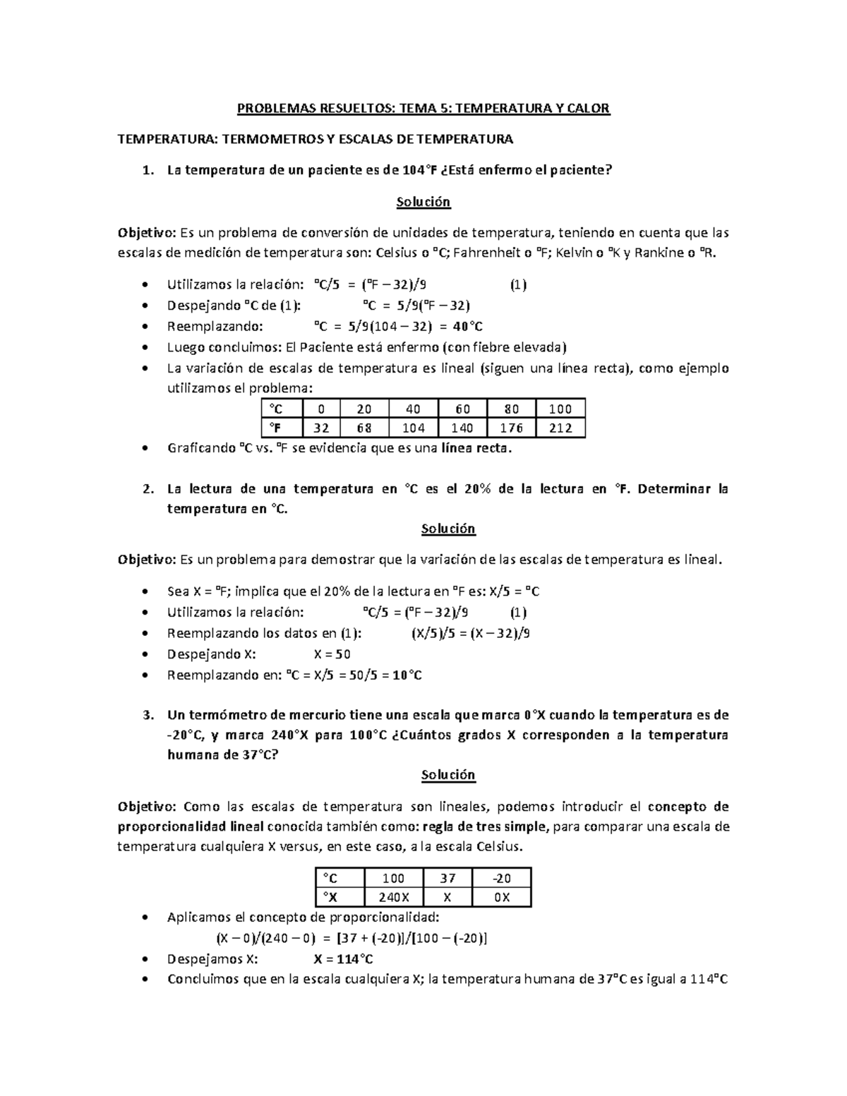 Problemas Resueltos Temperatura Y Calor ...