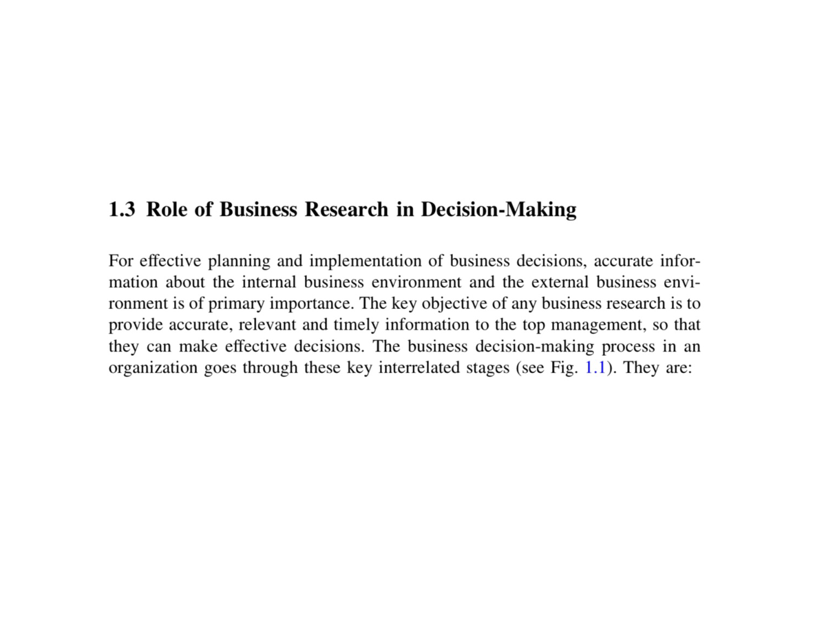 role of business research in managerial decisions ppt