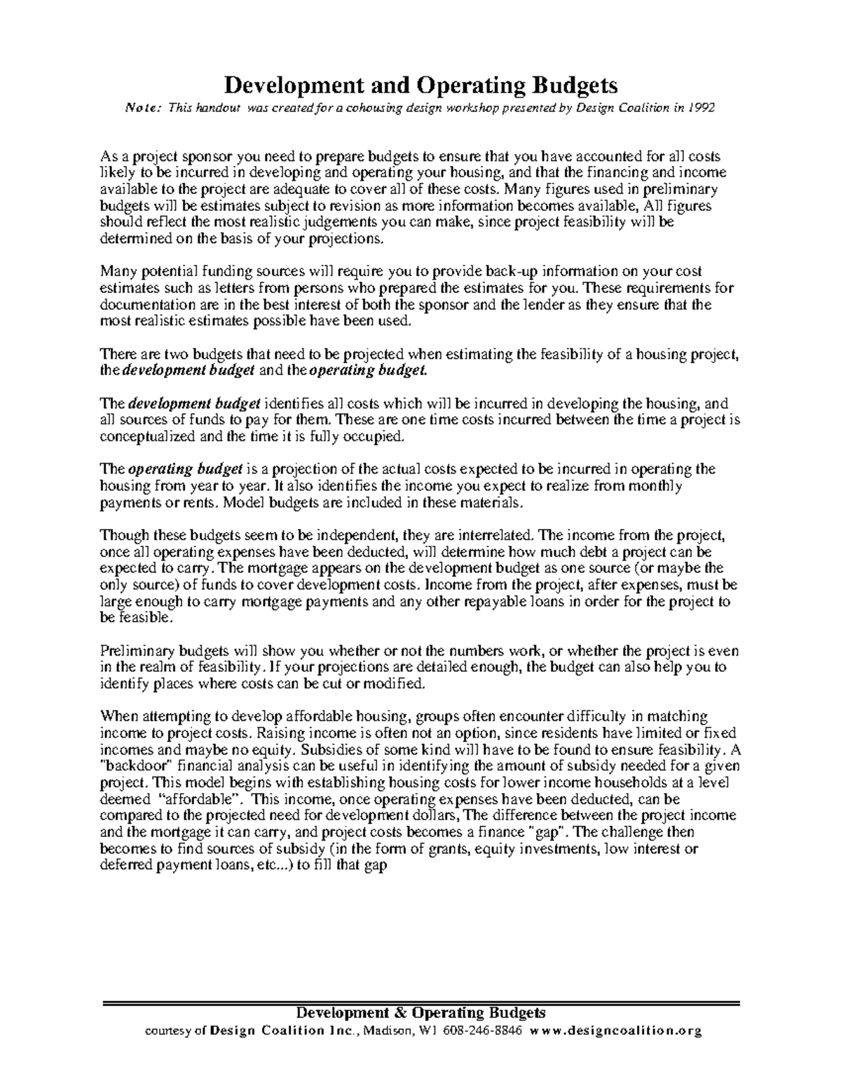Budgets - Principles of Public Finance - Development and Operating ...