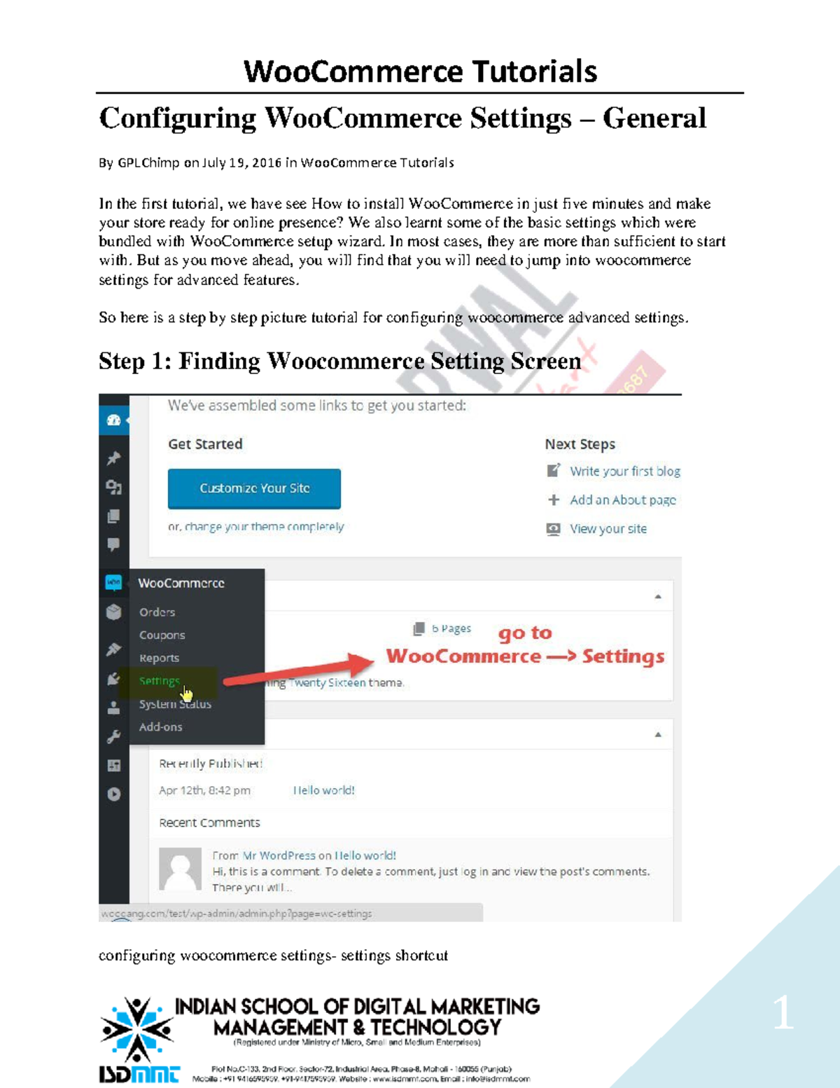 8. Configuring Woo Commerce Settings - Configuring WooCommerce Settings ...