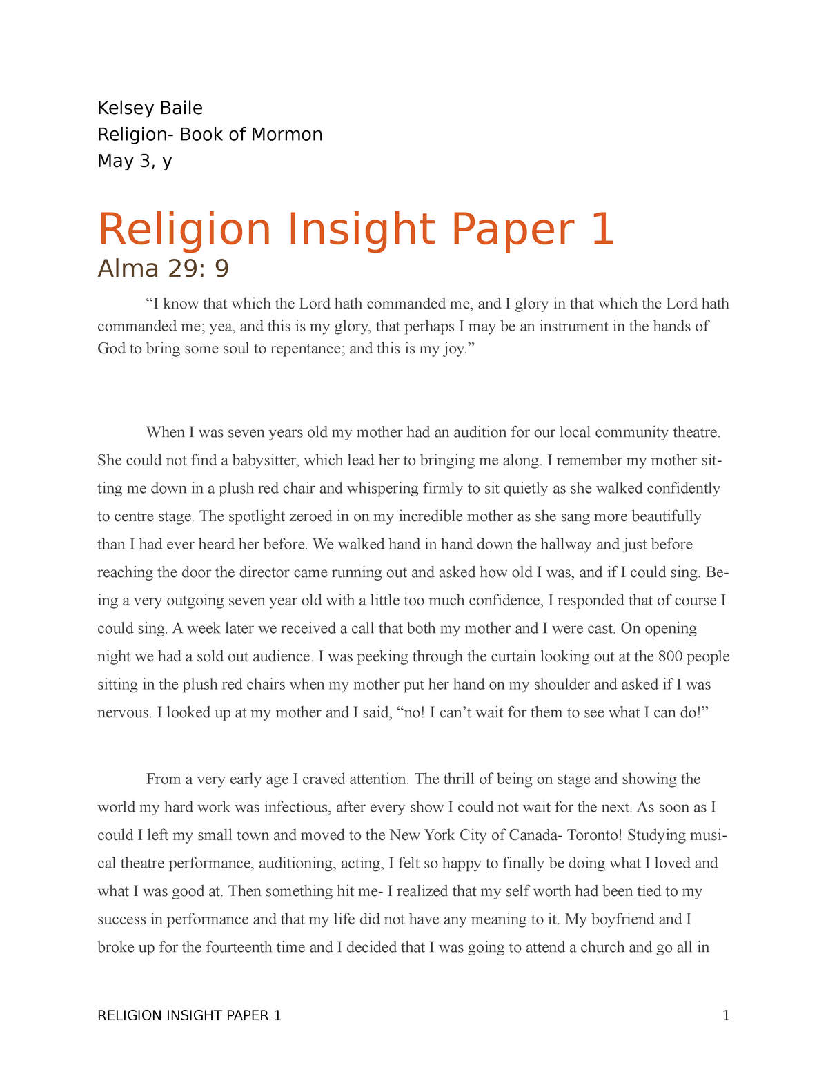 religion paper 1 2020