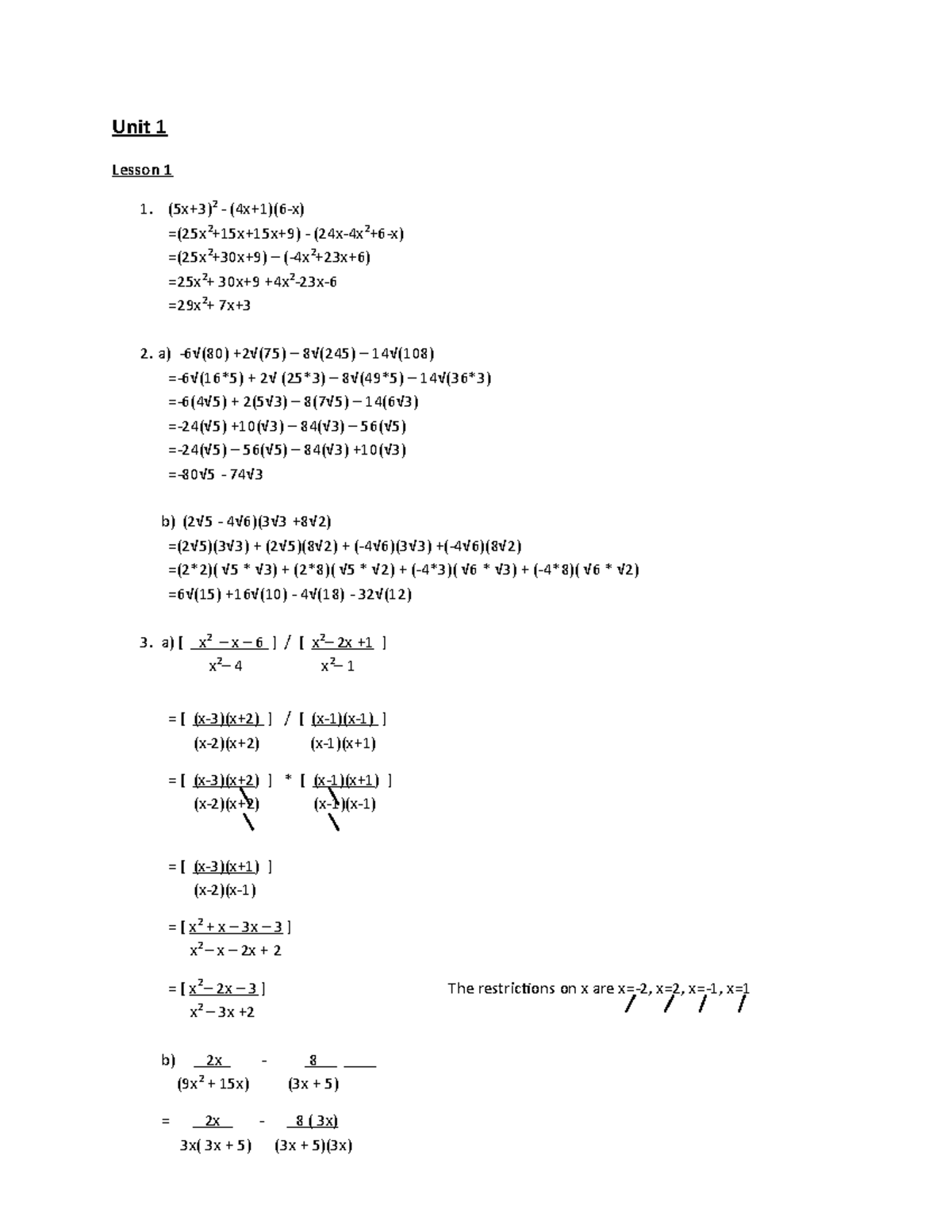 key-questions-unit-1-unit-1-lesson-1-5x-3-2-4x-1-6-x-25x-2