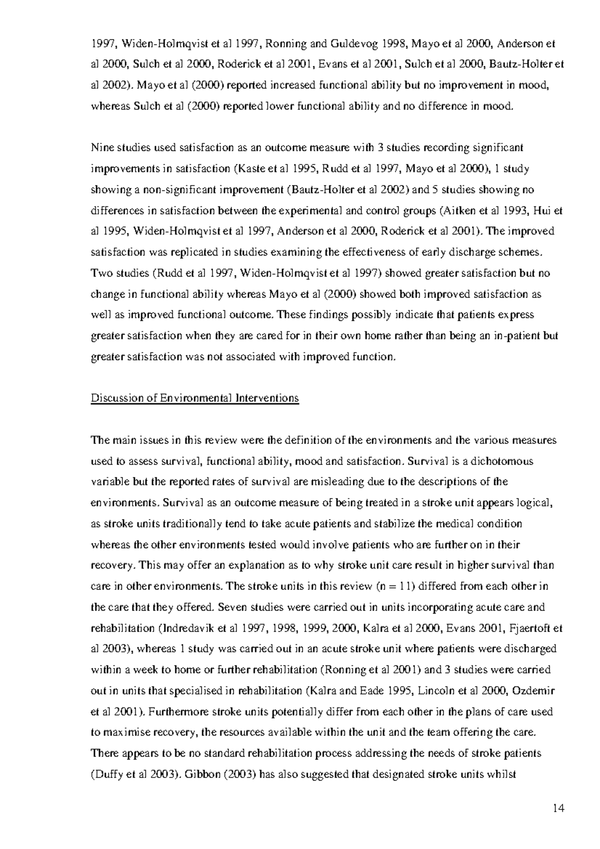 Adherence IN Behavioural 6 - 14 1997, Widen-Holmqvist et al 1997 ...