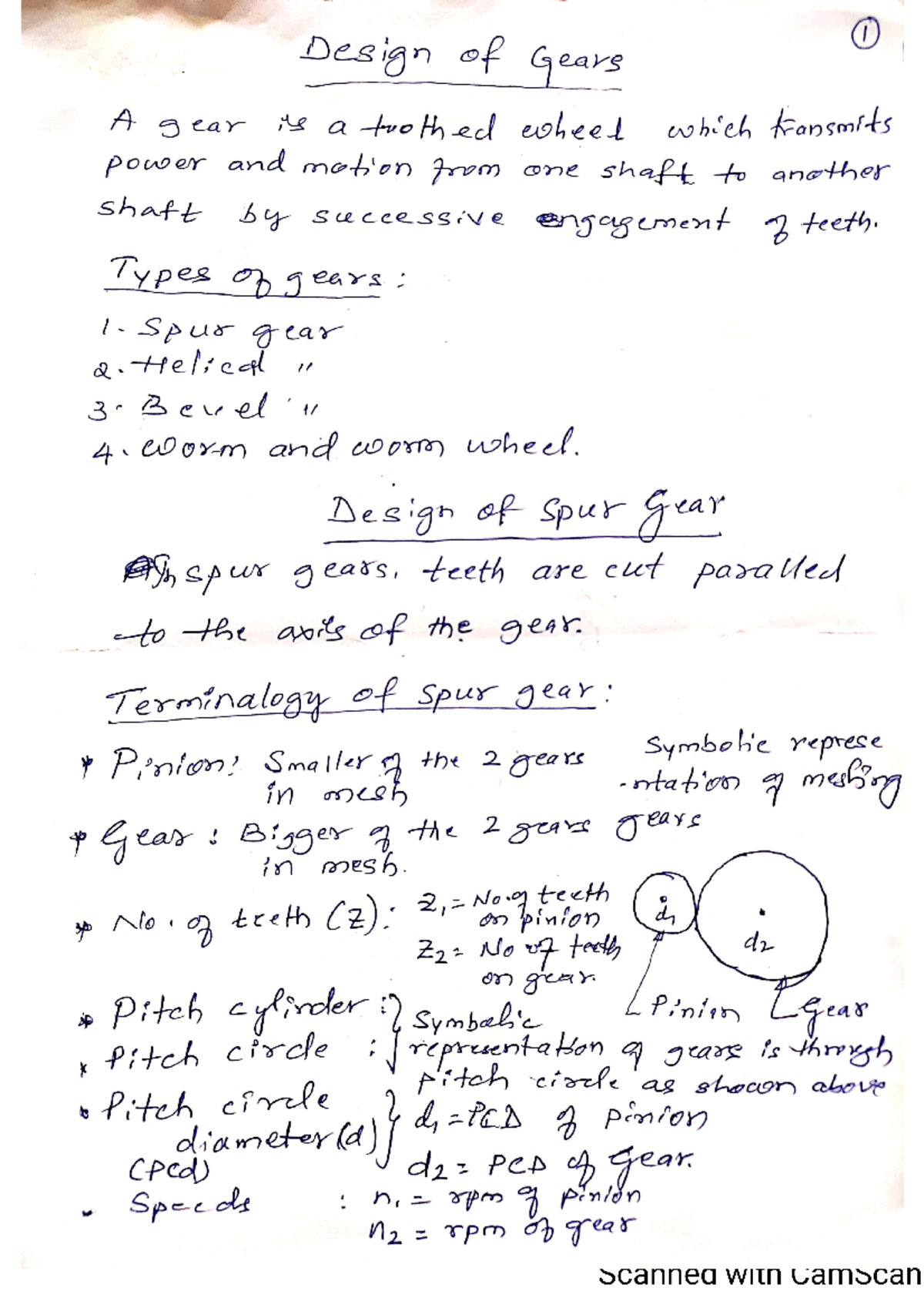 Gear design procedure - Design of Machine Elements - Studocu