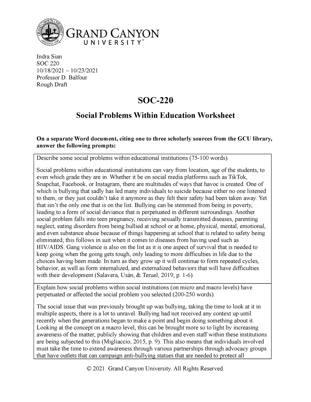 soc 220 social problem final essay