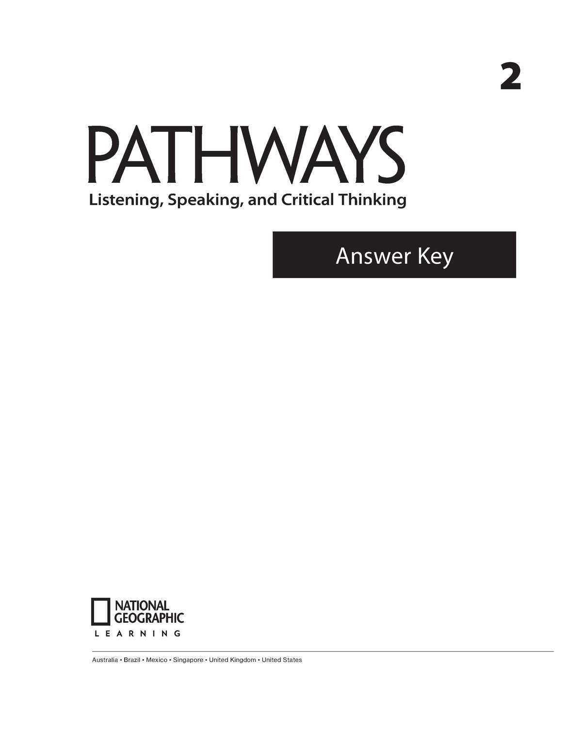 2nd Pathways LS 2 Answer Key - Australia • Brazil • Mexico • Singapore ...