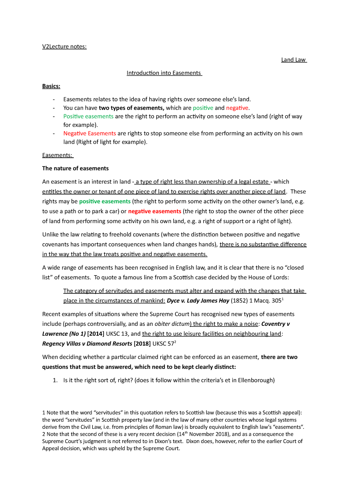 easements land law essay