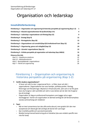 Organisation Och Organisering Ulla Eriksson-Zetterquist; Thomas Kalling ...