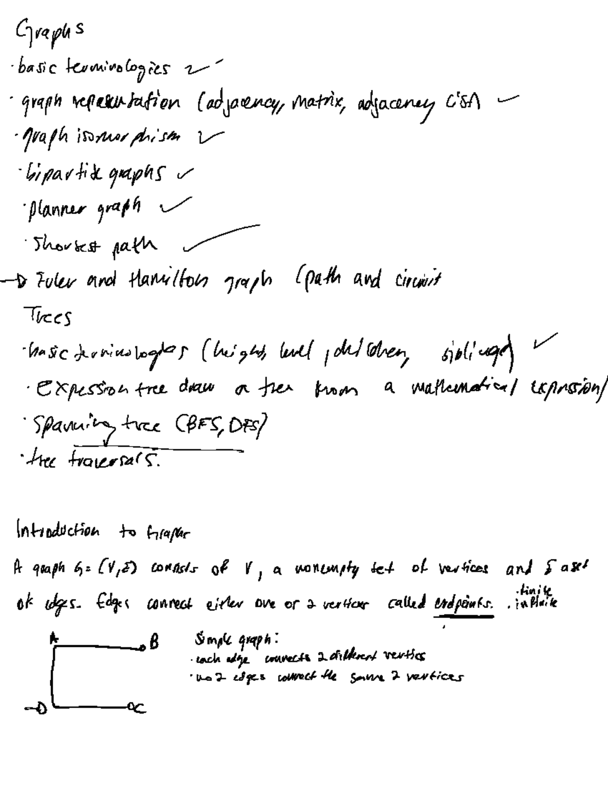Review - it is a very helpful notes - Graphs basic terminologies graph ...