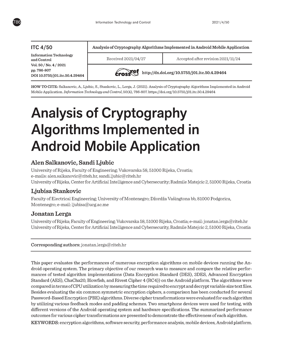 29464-Article Text-104751-1-10-20211216 - Analysis Of Cryptography ...