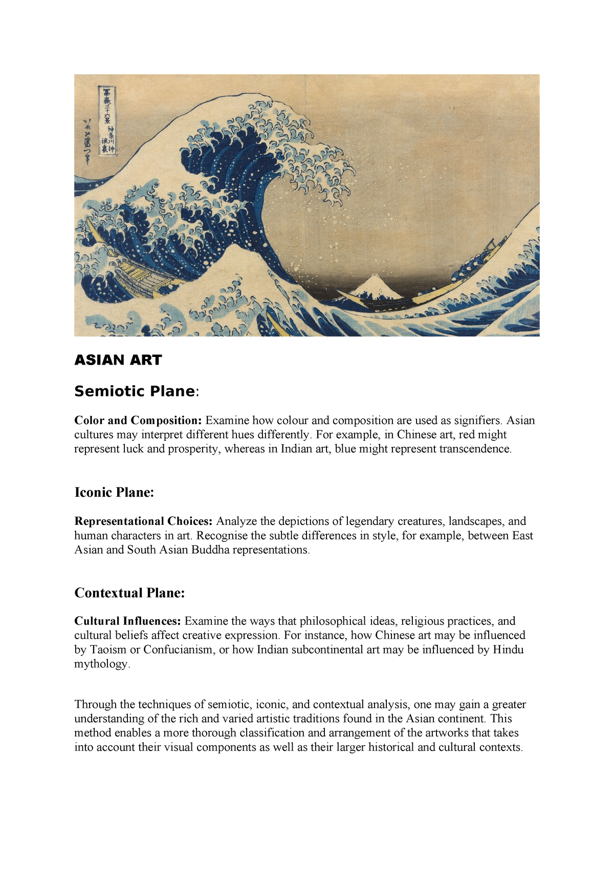 Asian ART - sdasdsad - ASIAN ART Semiotic Plane: Color and Composition ...