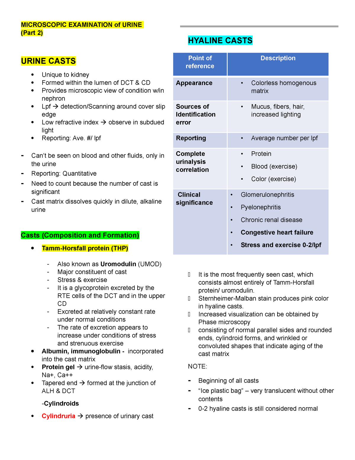 AUBF Microscopic Exam Part 2and3 - MICROSCOPIC EXAMINATION Of URINE ...