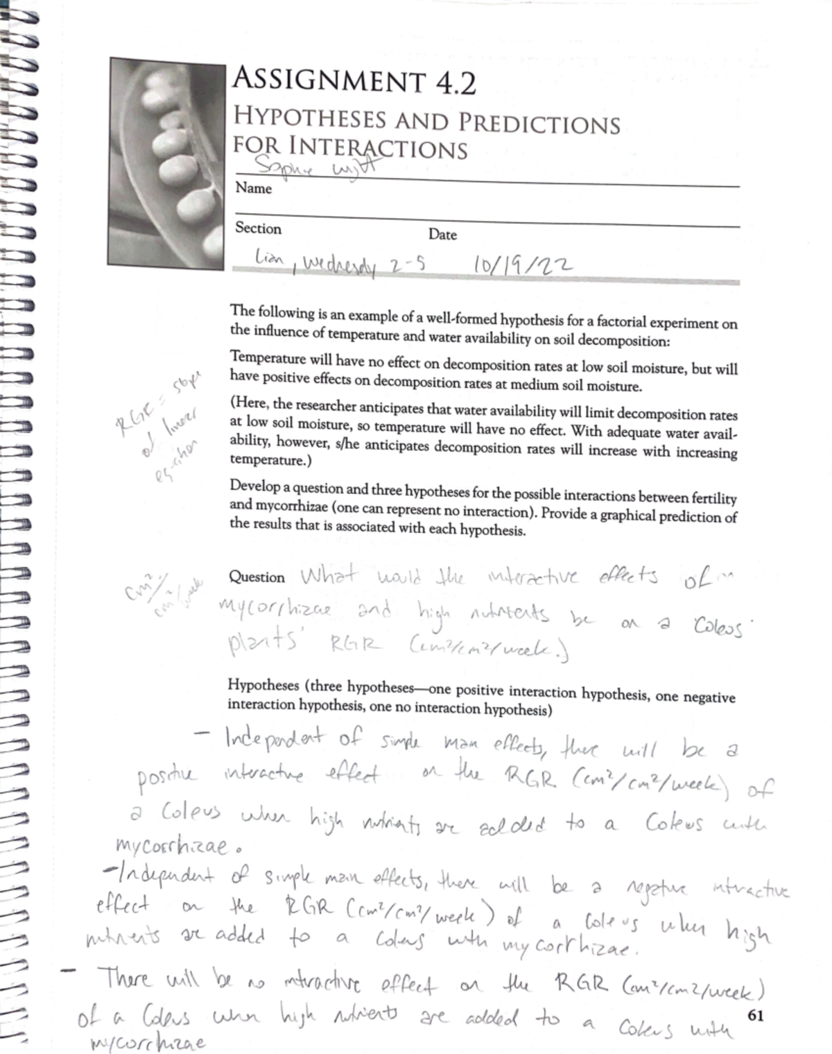 Chapter 4.2 Lab Work - Bio 204 - Studocu