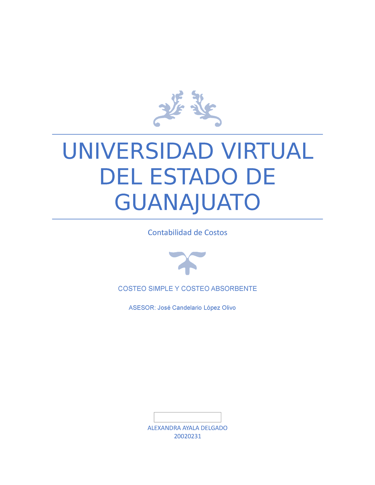 contabilidad de costos - UNIVERSIDAD VIRTUAL DEL ESTADO DE GUANAJUATO ...