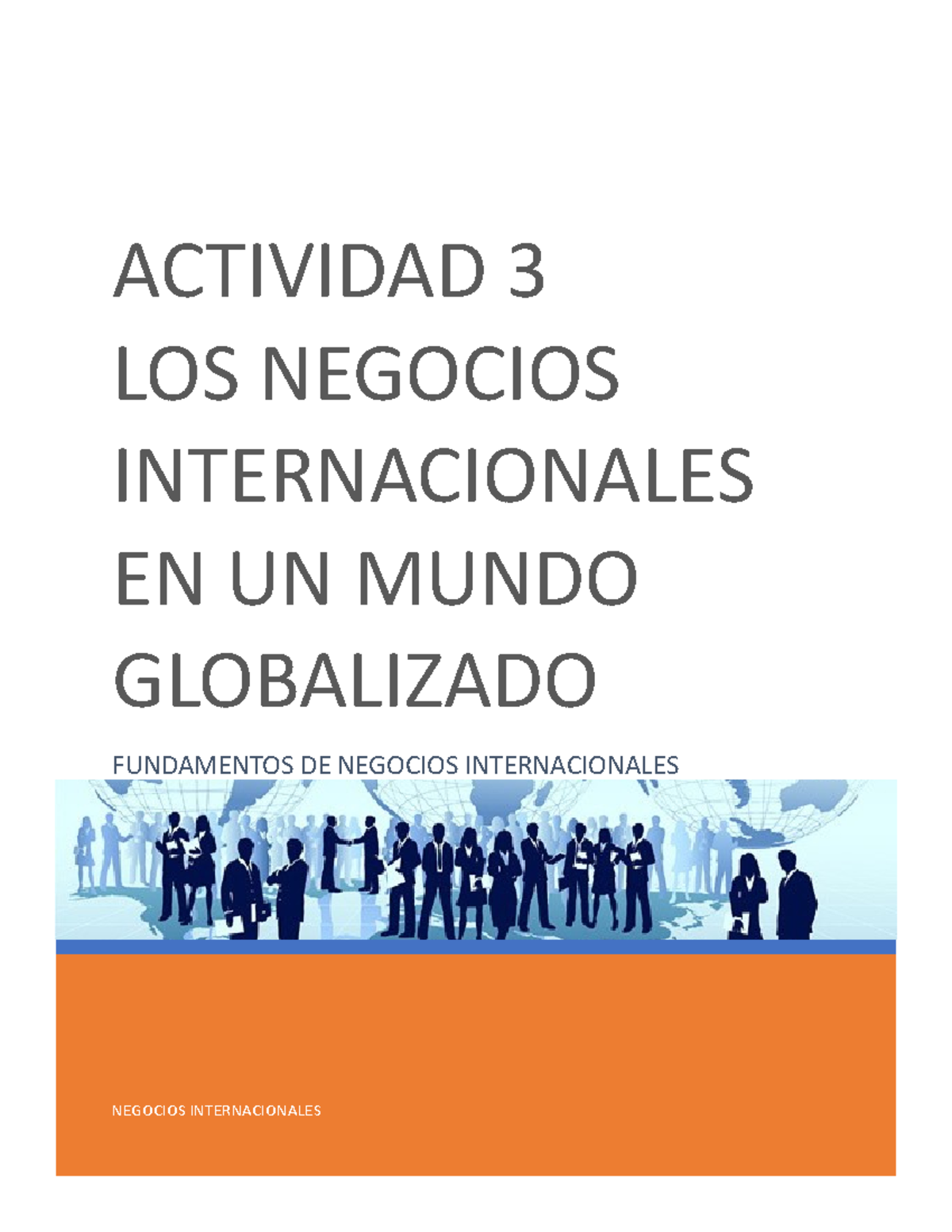 S1a3 Fundamentos De Negocios Internacionales Negocios Internacionales