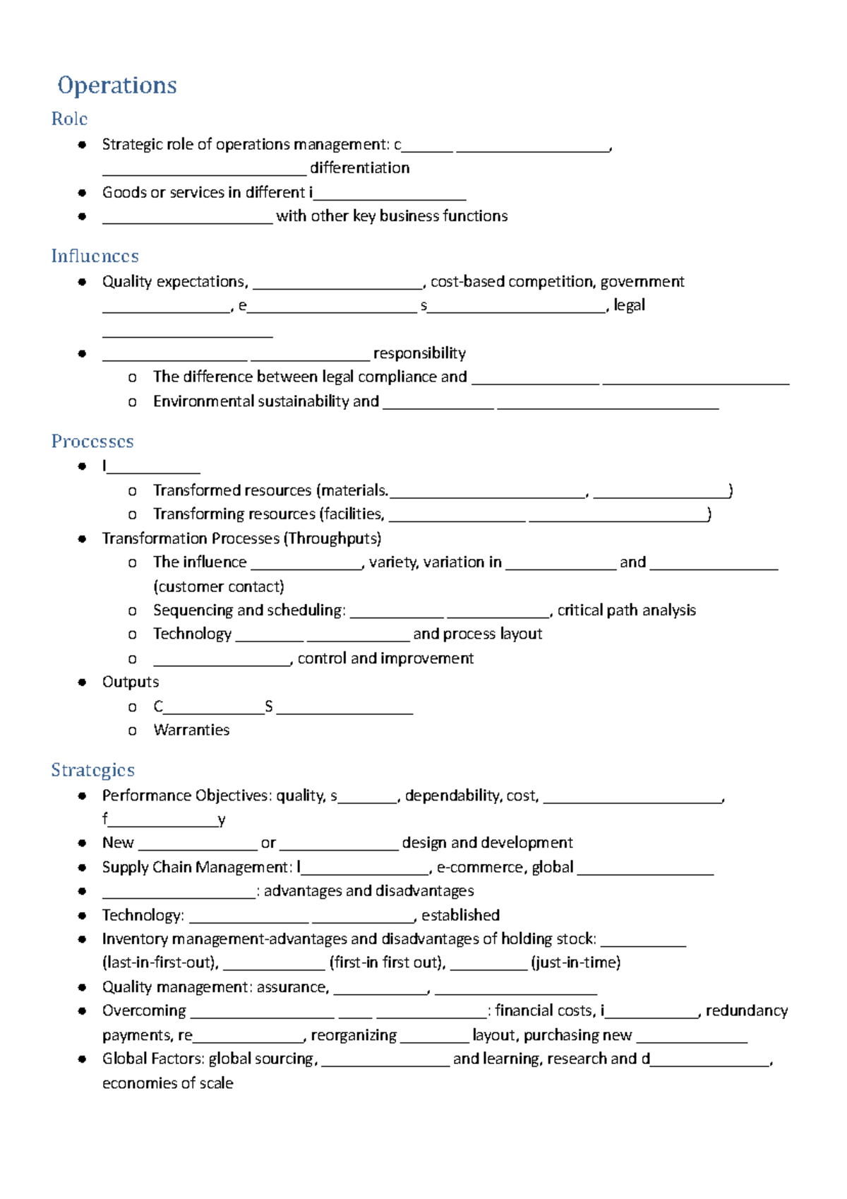 Operations.docx - Google Docs copy 1 - Role Strategic role of ...