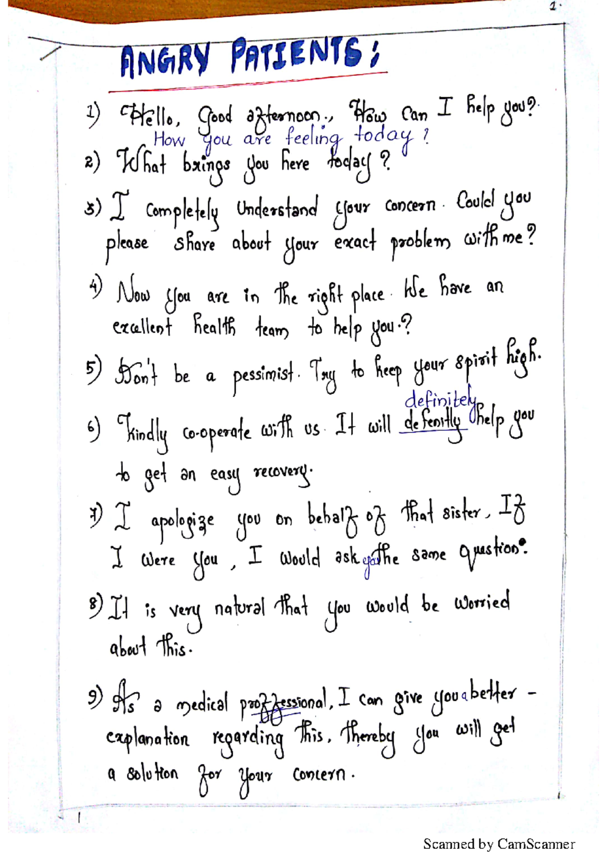 OET Speaking TIPS NEW Nursing Studocu