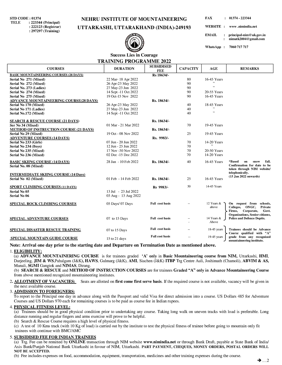 training-programme-2022-std-code-01374-tele-223344-principal-nehru-institute-of-studocu