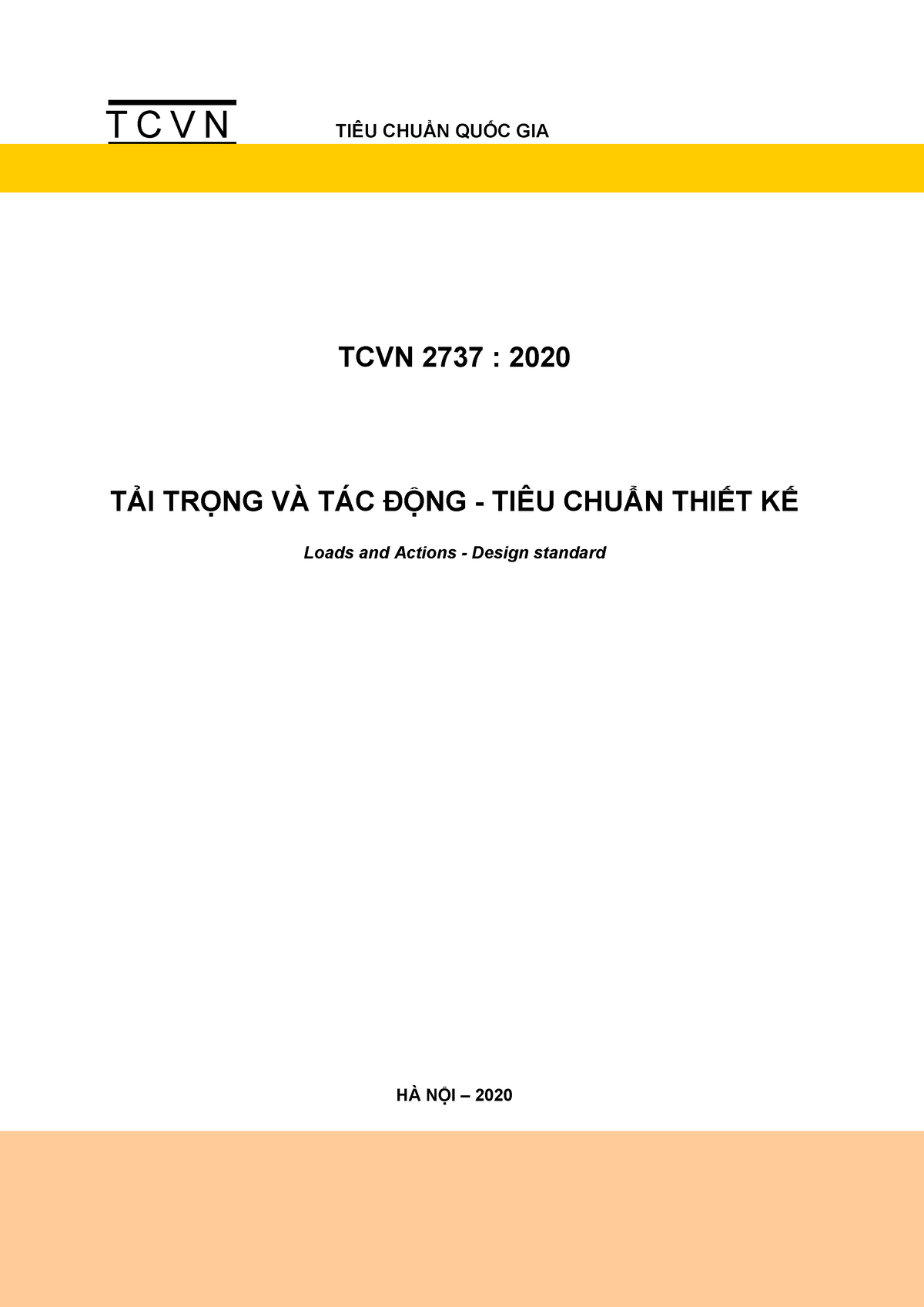 TCVN-2737-2020 Tai-trong-va-tac-dong Tieu-chuan-thiet-ke - T C V N TIÊU ...