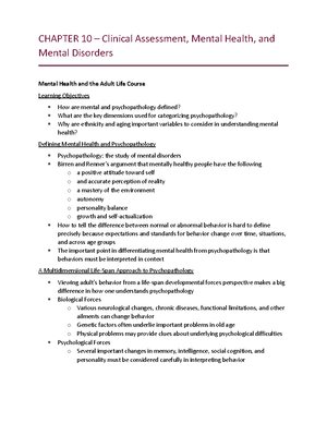 Chapter 2 - Notes - CHAPTER 2 – Neuroscience as a Basis for Adult ...