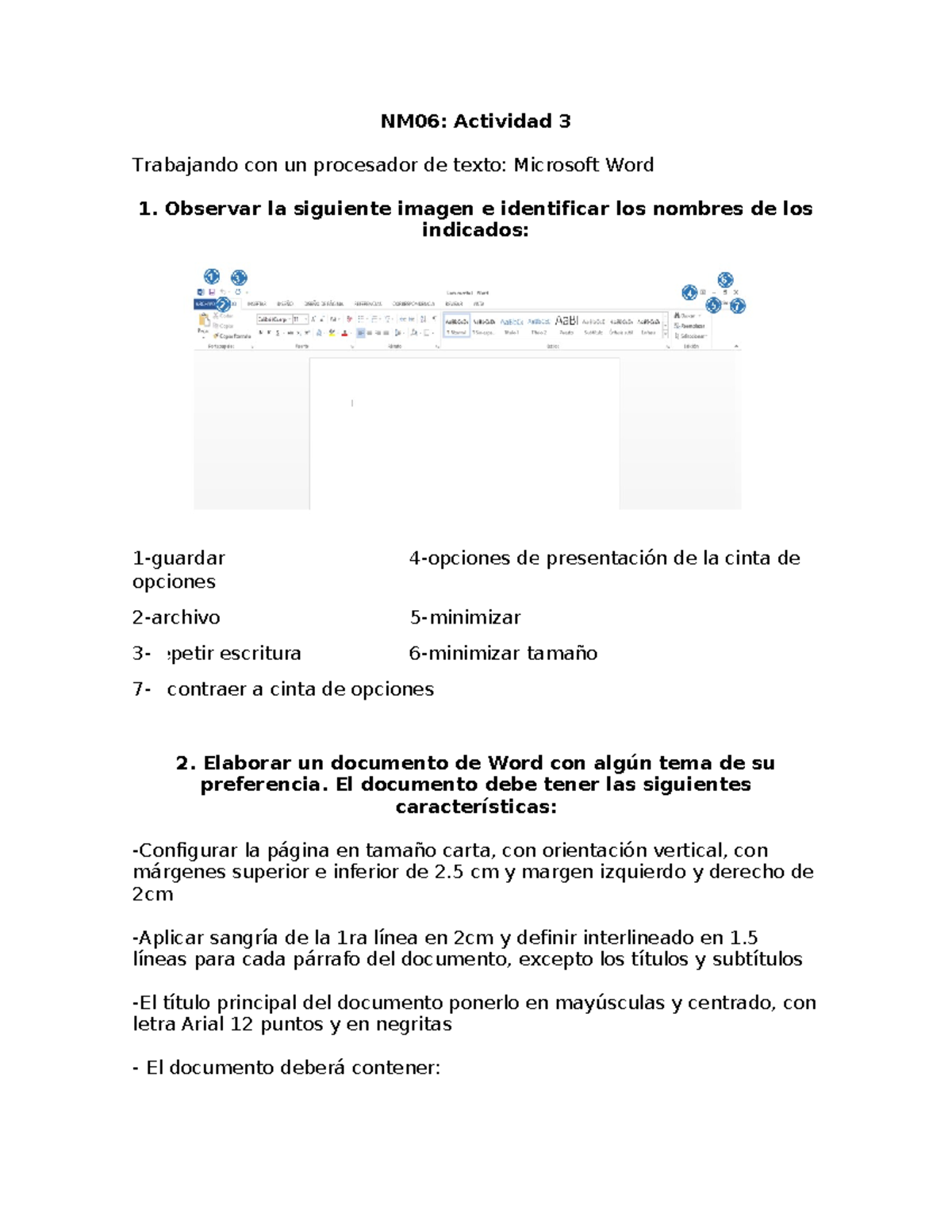 Nm06 Actividad 3 El Documento Debe Tener Las Siguientes