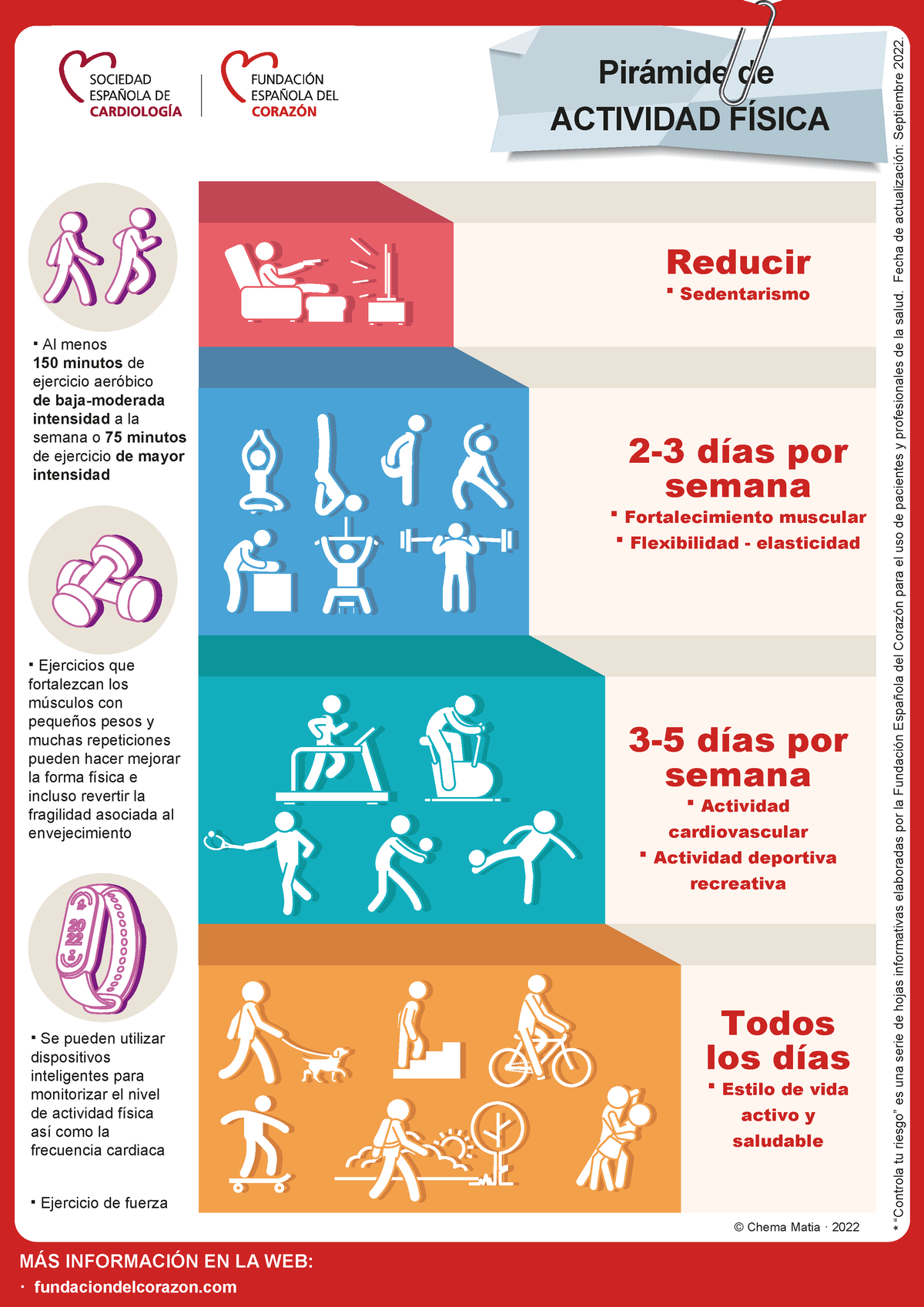 Ficha Piramide De Actividad Fisica · Fundaciondelcorazon Pirámide De Actividad FÍsica MÁs 9134