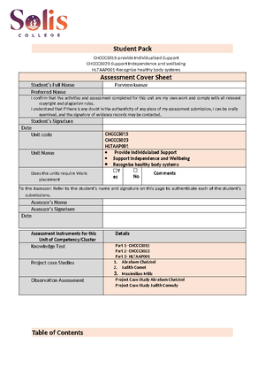 Sitxhrm 008 Student Assessment Tasks - THE EARLY CHILDHOOD LEARNING ...