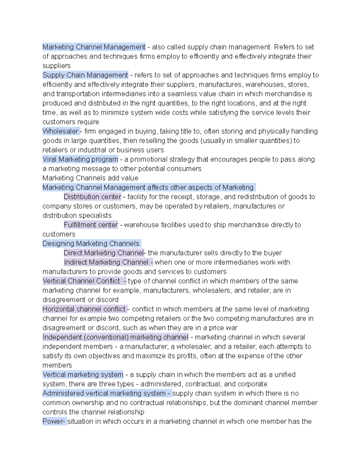 Test 6 - Supply Chain Management, Wholesaler, Data Warehouse, Retailing ...