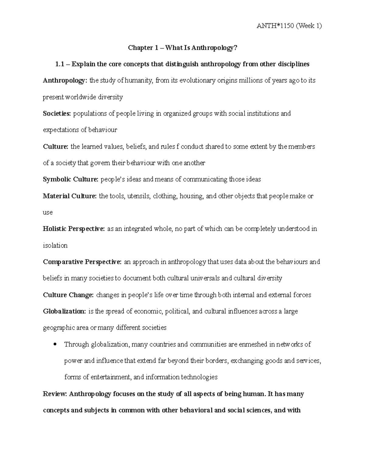 Chapter 1 – What Is Anthropology (The Stude Of Anthro) - Chapter 1 ...