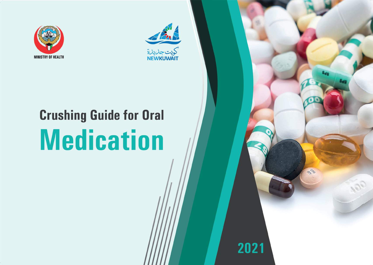 Crushing guide for oral medications - Kuwait MOH 2021 - Pharmacy ...