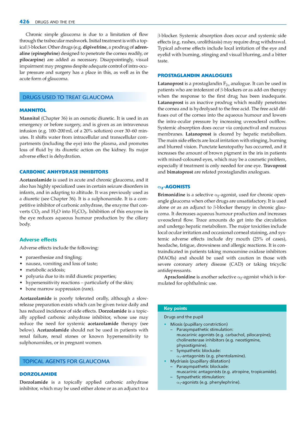 Clinical-Pharmacology- Drugs USED TO Treat Glaucoma - Chronic simple ...