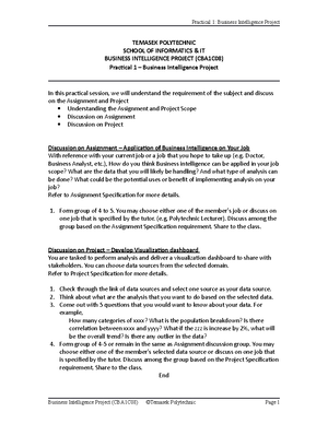 BIPJ - Practical 1 Discussion