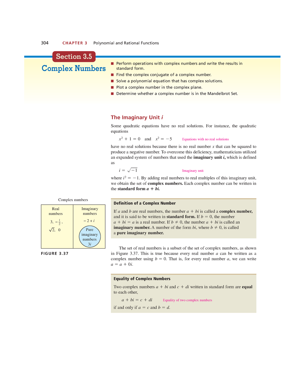 Math ch3-4 - math work - 304 C H A P T E R 3 Polynomial and Rational ...