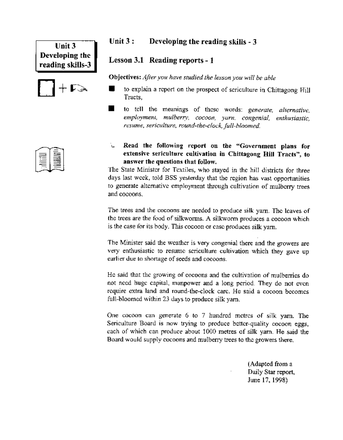 Developing The Reading Skills 3 New Languages Studocu