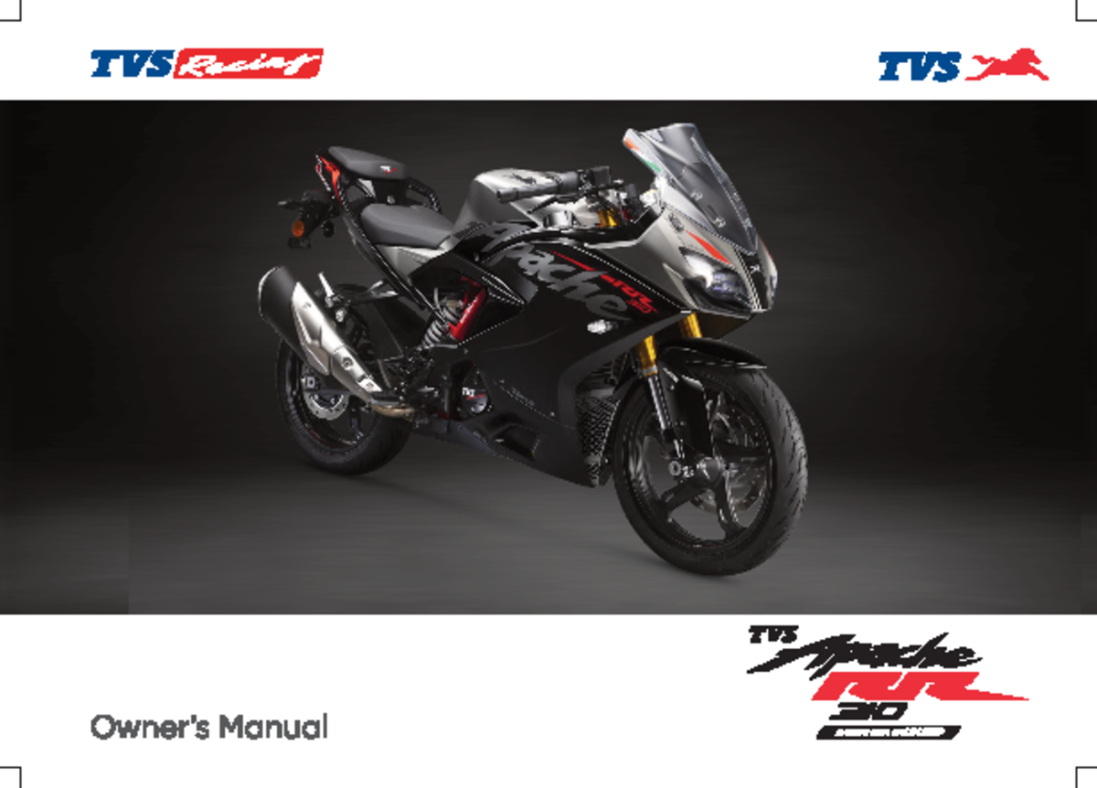Apache RR 310 - Manual mecanica - FOREWORD Dear Racer, Thank you for ...
