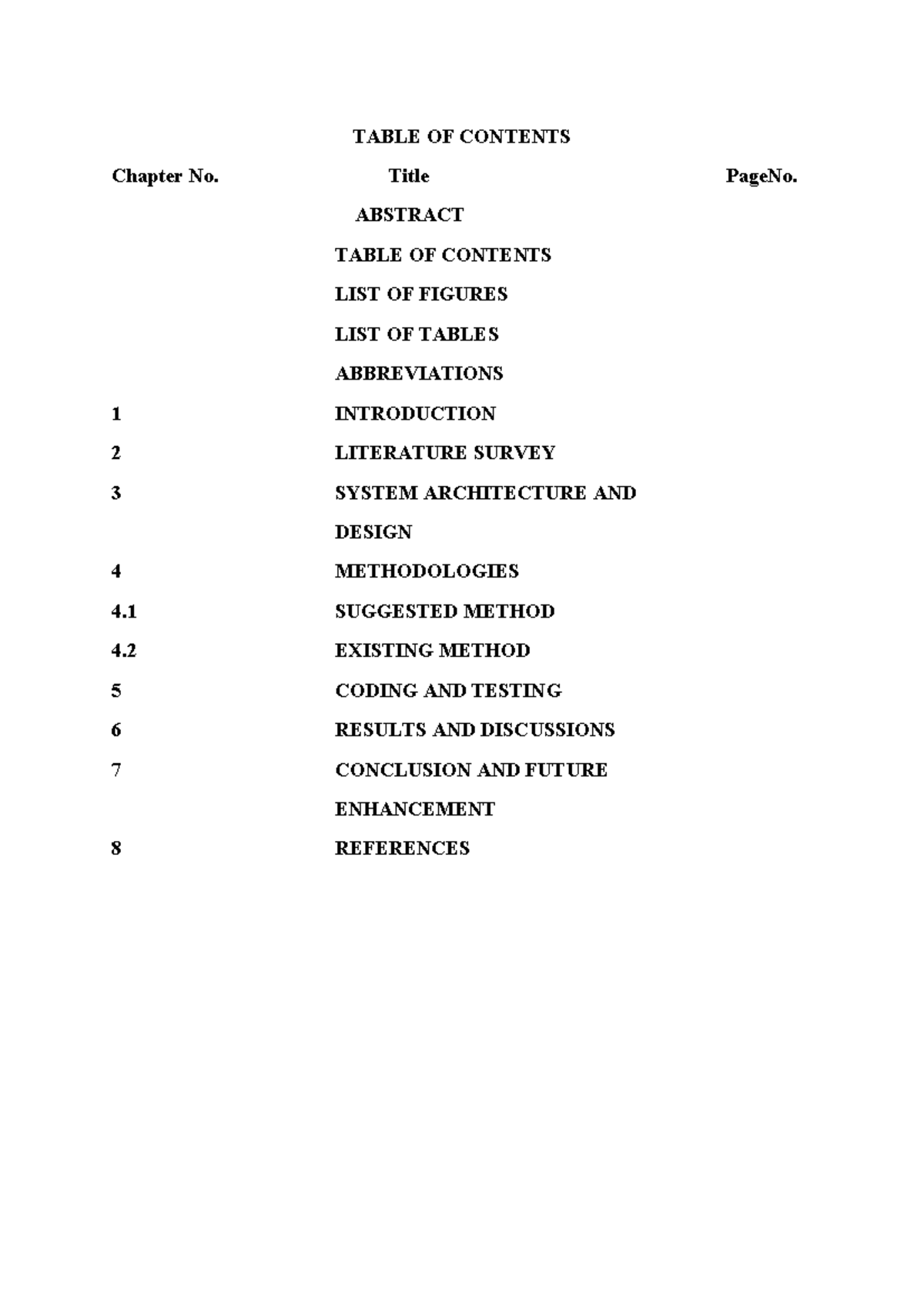 Python project - TABLE OF CONTENTS Chapter No. Title PageNo. ABSTRACT ...