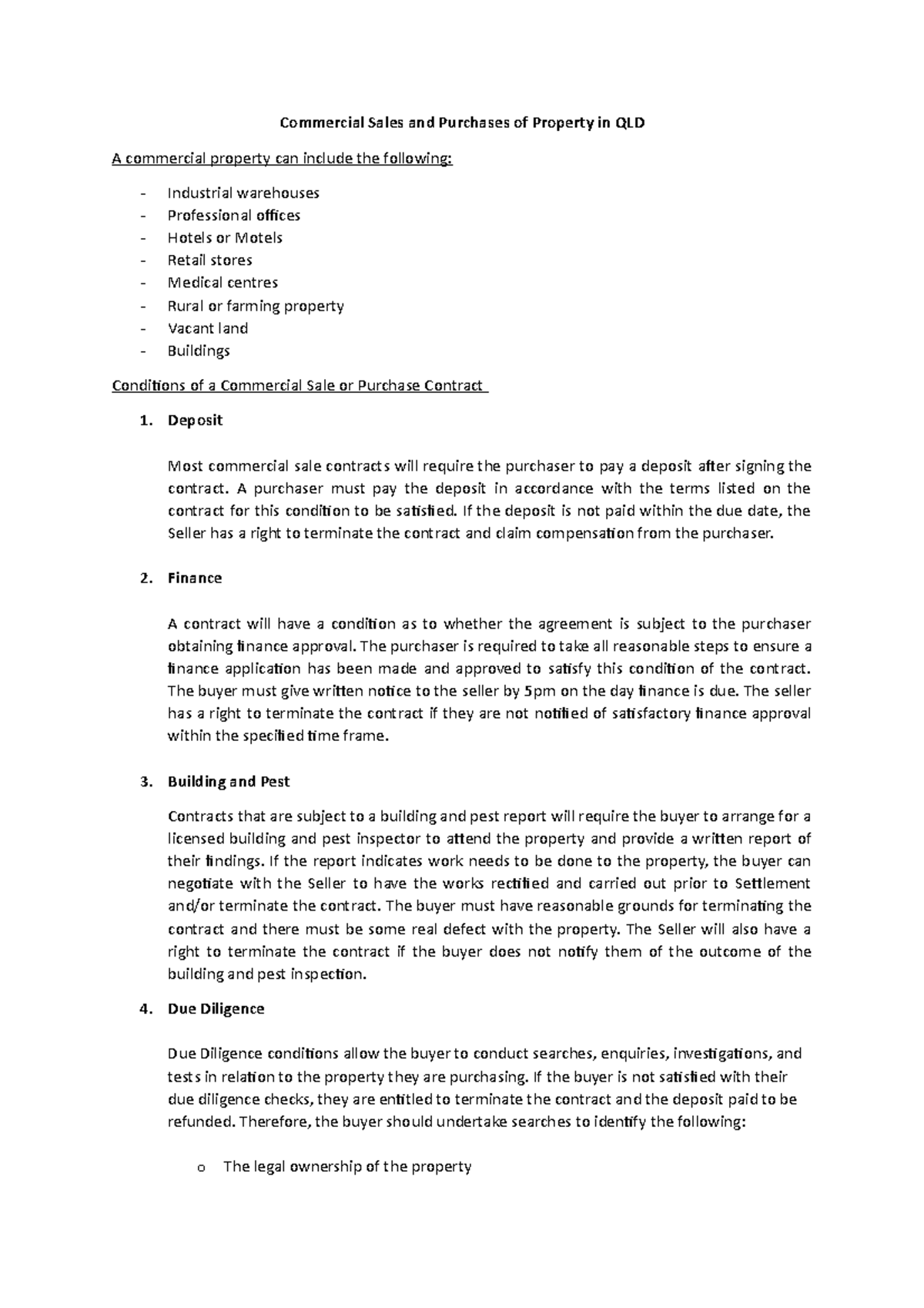 Commerical Sales and Purchases Blog Post Commercial Sales and