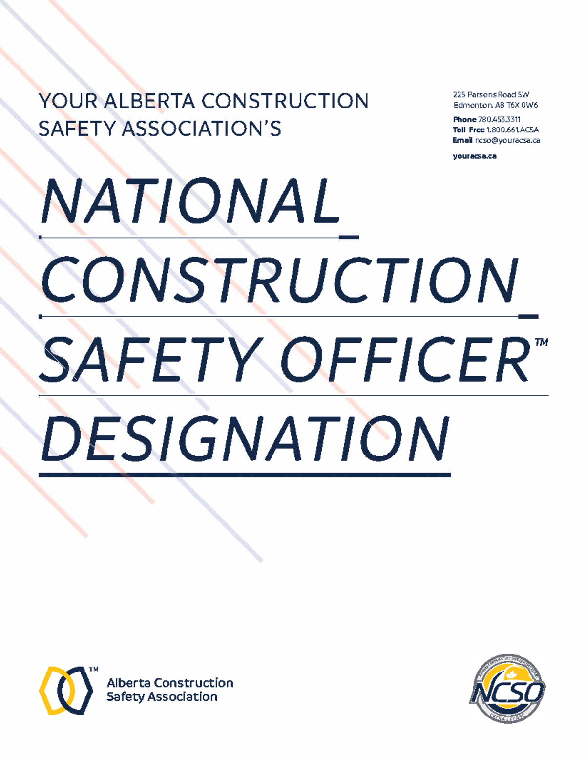 NCSO-Information-Booklet 20231108 - YOUR ALBERTA CONSTRUCTION SAFETY ...
