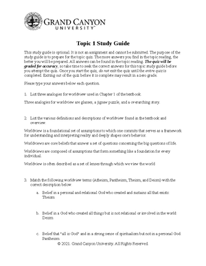 Cwv-101 Topic 4 Quiz Correct Answers, Grade Received 100 - In The ...