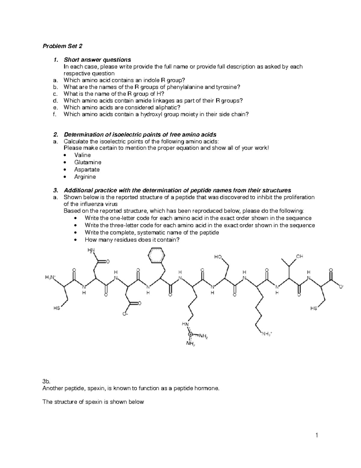 Problem Set 2-3 - Problem Set 2 Short answer questions In each case ...
